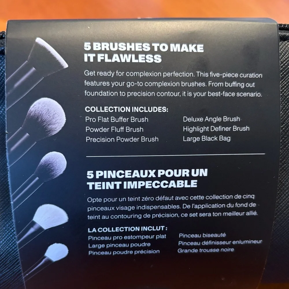 Morphe 5-Piece Face Brush Collection + Bag